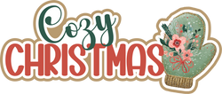 Cozy Christmas - Scrapbook Page Title Die Cut
