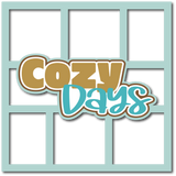 Cozy Days - 6 Frames - Scrapbook Page Layered Overlay Kit