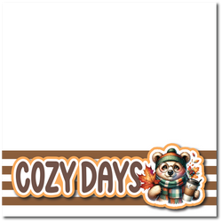 Cozy Days - Printed Premade Scrapbook Page 12x12 Layout