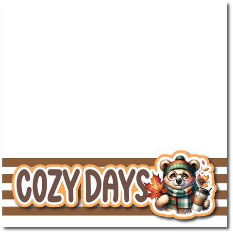 Cozy Days - Printed Premade Scrapbook Page 12x12 Layout