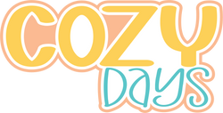 Cozy Days - Scrapbook Page Title Sticker