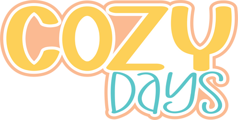 Cozy Days - Scrapbook Page Title Die Cut