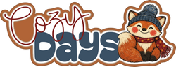 Cozy Days - Scrapbook Page Title Die Cut