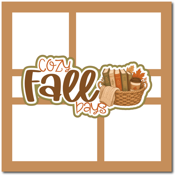 Cozy Fall Days - Scrapbook Single Page Kit