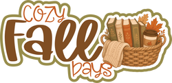 Cozy Fall Days - Scrapbook Page Title Die Cut