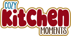 Cozy Kitchen Moments - Scrapbook Page Title Sticker