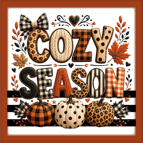 Cozy Season - Scrapbook Page Title Die Cut