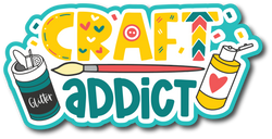Craft Addict - Scrapbook Page Title Sticker