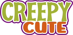 Creepy Cute - Scrapbook Page Title Sticker
