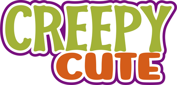 Creepy Cute - Scrapbook Page Title Die Cut
