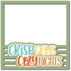 Crisp Days Cozy Nights - Scrapbook Page Layered Overlay Kit