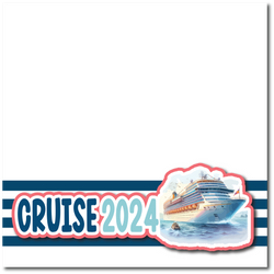 Cruise 2024 - Printed Premade Scrapbook Page 12x12 Layout