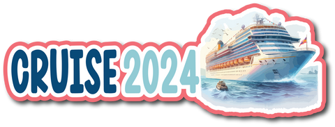 Cruise 2024 - Scrapbook Page Title Sticker