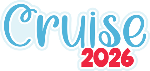 Cruise 2026 - Scrapbook Page Title Sticker