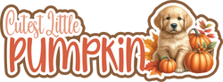 Cutest Little Pumpkin - Scrapbook Page Title Sticker
