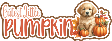 Cutest Little Pumpkin - Scrapbook Page Title Sticker