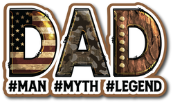 Dad Man Myth Legend - Scrapbook Page Title Die Cut