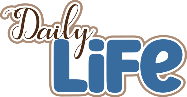 Daily Life - Scrapbook Page Title Sticker