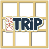 Day Trip - 6 Frames - Scrapbook Page Layered Overlay Kit