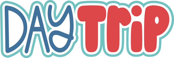 Day Trip - Scrapbook Page Title Sticker