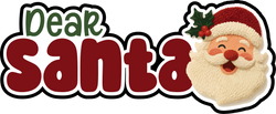 Dear Santa - Scrapbook Page Title Die Cut