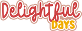 Delightful Days - 6 Frames - Scrapbook Page Layered Overlay Kit