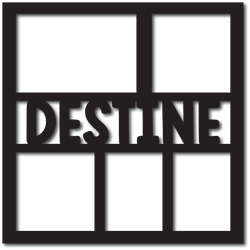 Destine - 5 Frames - Scrapbook Overlay - Digital Cut File - SVG - INSTANT DOWNLOAD