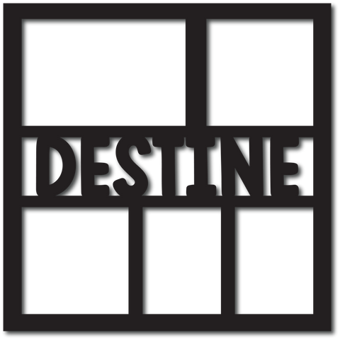 Destine - 5 Frames - Scrapbook Overlay - Digital Cut File - SVG - INSTANT DOWNLOAD