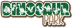 Dinosaur Park - Scrapbook Page Title Sticker