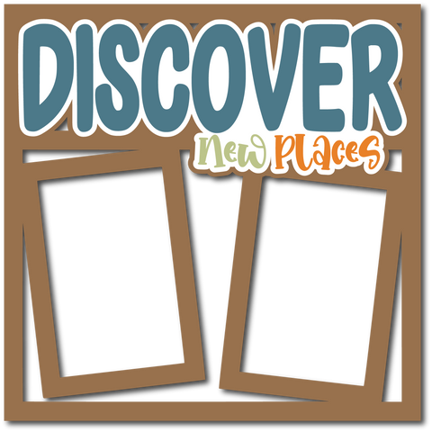 Discover New Places - Layered Overlay - Digital Cut File - SVG - INSTANT DOWNLOAD
