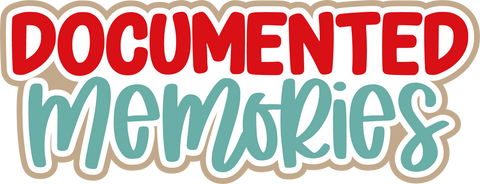 Documented Memories - Scrapbook Page Title Die Cut