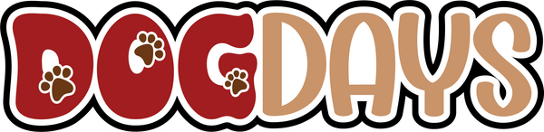 Dog Days - Scrapbook Page Title Sticker