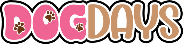 Dog Days - Scrapbook Page Title Sticker