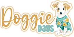 Doggie Days - Scrapbook Page Title Die Cut