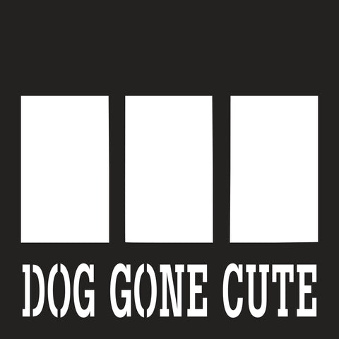 Dog Gone Cute - 3 Frames - Scrapbook Page Overlay Die Cut