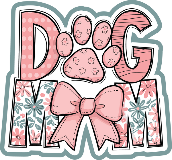 Dog Mom - Scrapbook Page Title Die Cut