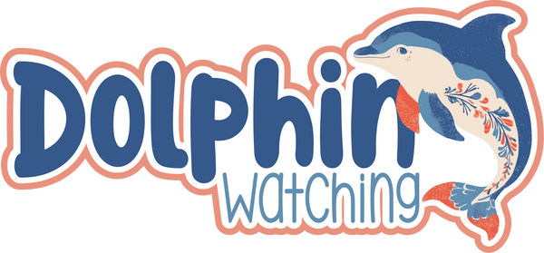 Dolphin Watching - Scrapbook Page Title Sticker