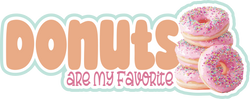 Donuts are My Favorite - Scrapbook Page Title Die Cut