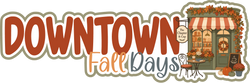 Downtown Fall Days - Scrapbook Page Title Die Cut