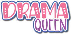 Drama Queen - Scrapbook Page Title Sticker