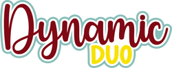 Dynamic Duo - Scrapbook Page Title Sticker