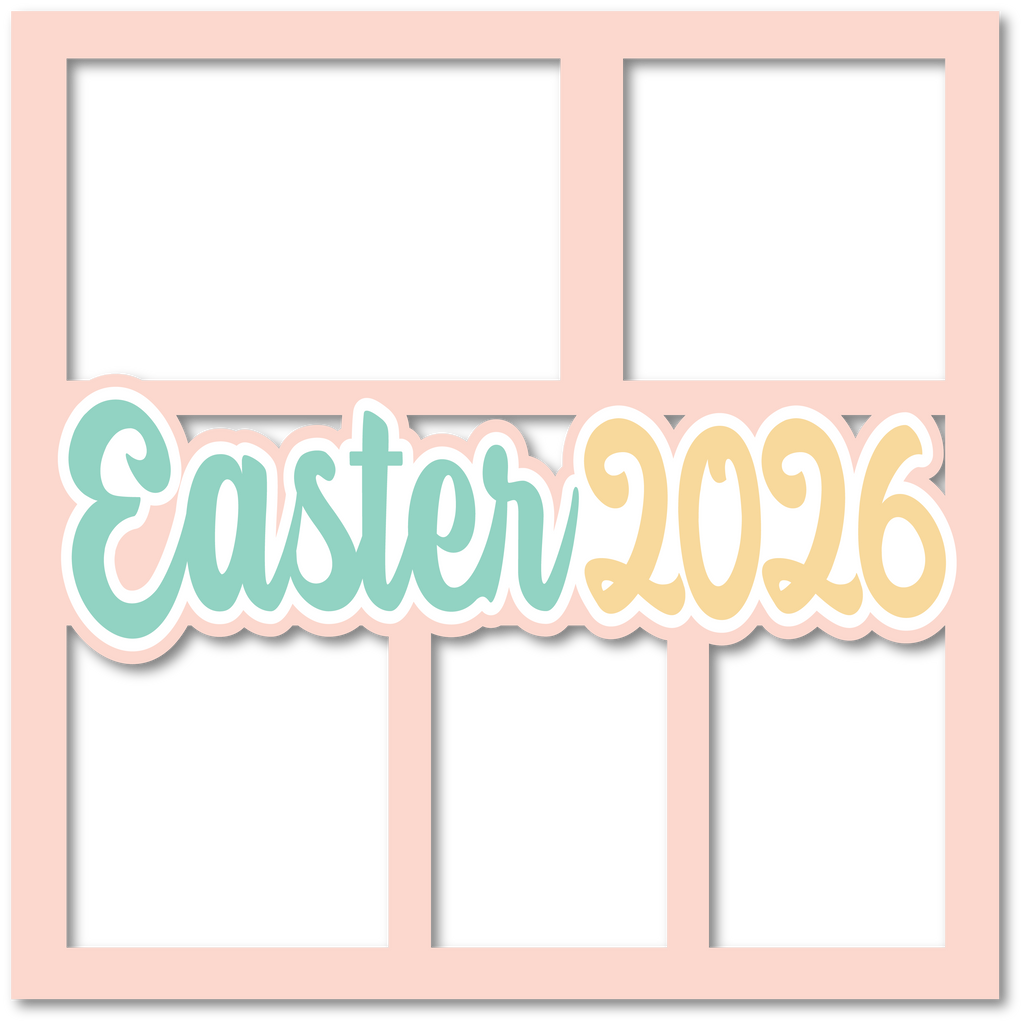 Easter 2026 - 5 Frames - Layered Overlay - Digital Cut File - SVG - IN ...