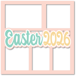 Easter 2026 - 5 Frames - Layered Overlay - Digital Cut File - SVG - INSTANT DOWNLOAD
