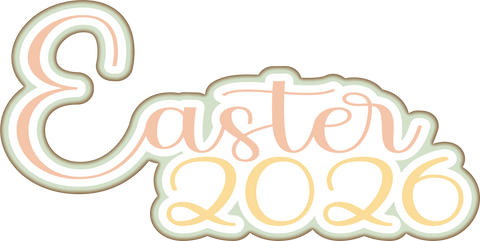 Easter 2026 - Scrapbook Page Title Die Cut
