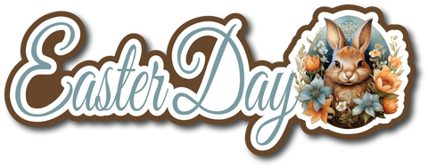 Easter Day - Scrapbook Page Title Sticker