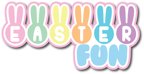 Easter Fun - Scrapbook Page Title Sticker