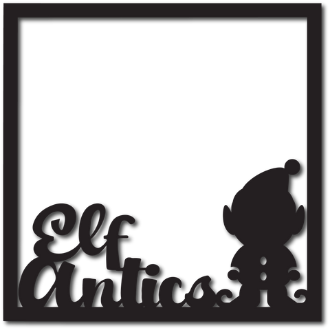Elf Antics - Scrapbook Page Overlay