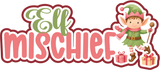 Elf Mischief - 4 Frames - Scrapbook Page Layered Overlay Kit