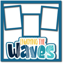 Enjoying the Waves - Scrapbook Page Layered Overlay Kit