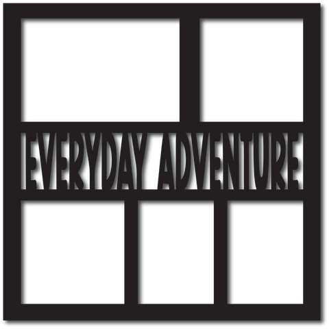 Everyday Adventure - 5 Frames - Scrapbook Overlay - Digital Cut File - SVG - INSTANT DOWNLOAD